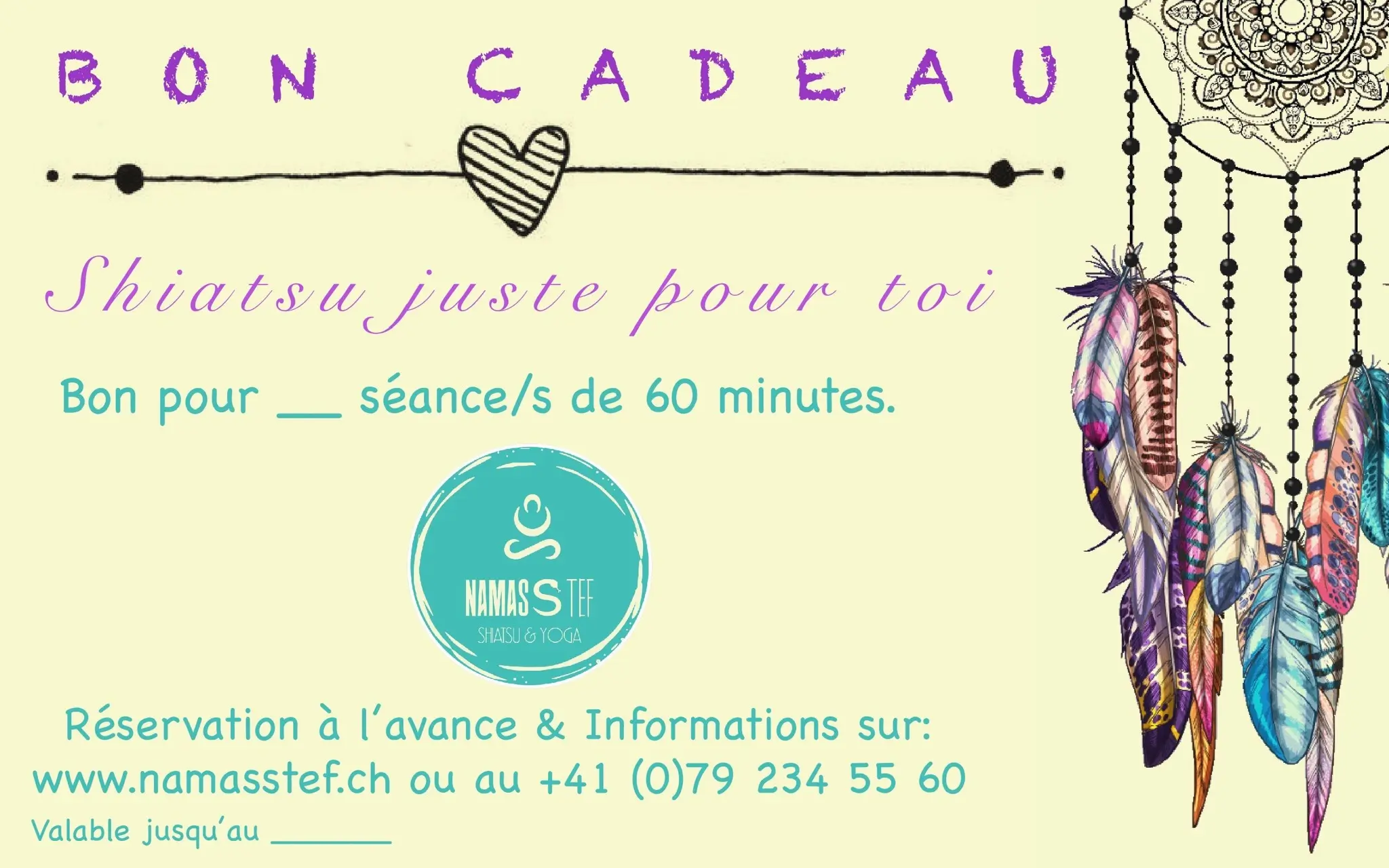 Contact 1 bon cadeau shiatsu namasstef